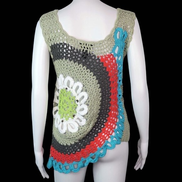 Pure Handknit Fresh Produce Asymmetrical Sweater - Picture 2 of 3